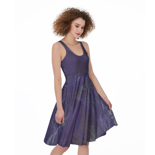 Women's Sleeveless Dress - Purple