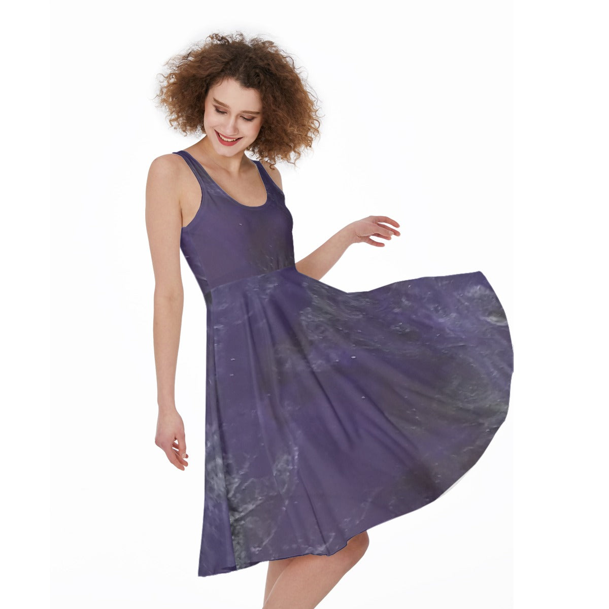 Women's Sleeveless Dress - Purple
