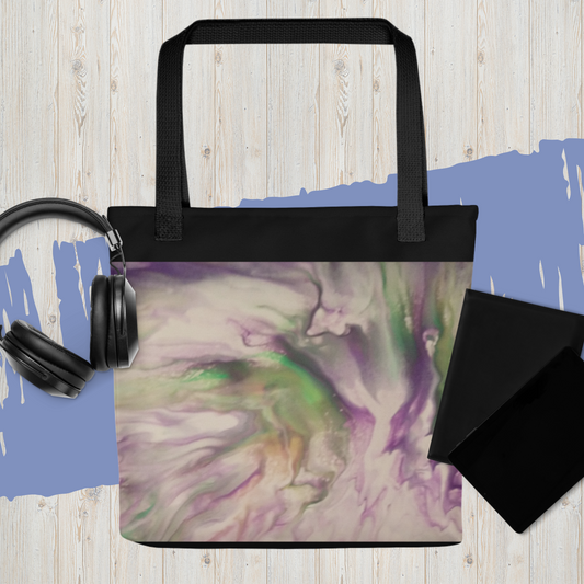 Tote Bag - Green/Purple